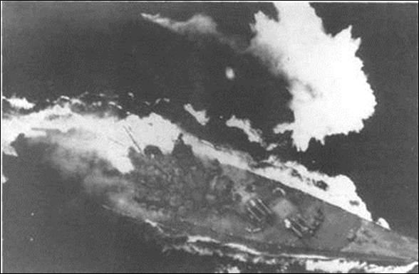 Description: Description: Image:Battleship Yamato sinking.jpg