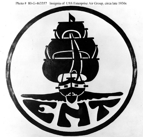 Description: Description: Insignia of Bombing Squadron Six (VB-6): the "Black Rams".