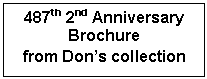 Text Box: 487th 2nd Anniversary Brochure
from Dons collection

